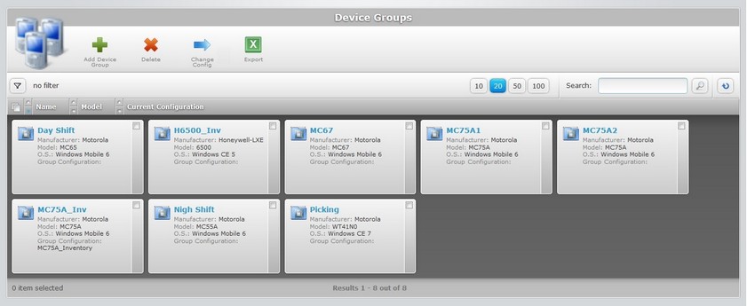 Device Groups Page