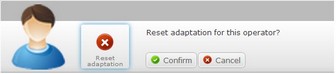 Reset Adaptation Confirmation