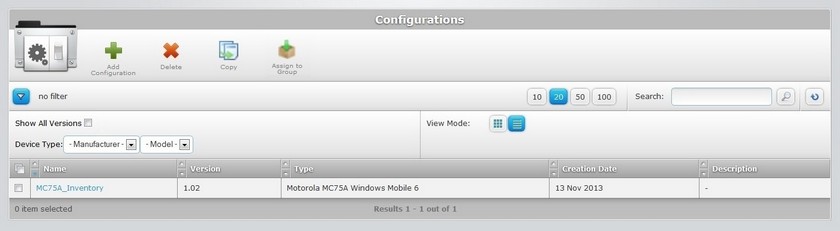 Site Configurations1