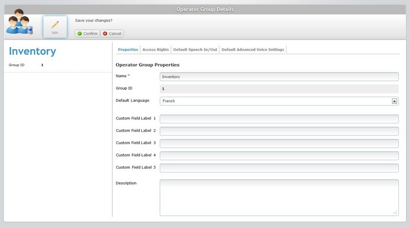 Operator Group Details Page Prop Tab Edit