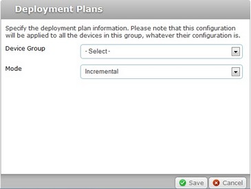 Deployments Plan Window