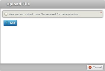 App File Upload window