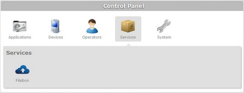 Site Control Panel_Services