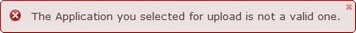Error Message_Invalid Application File