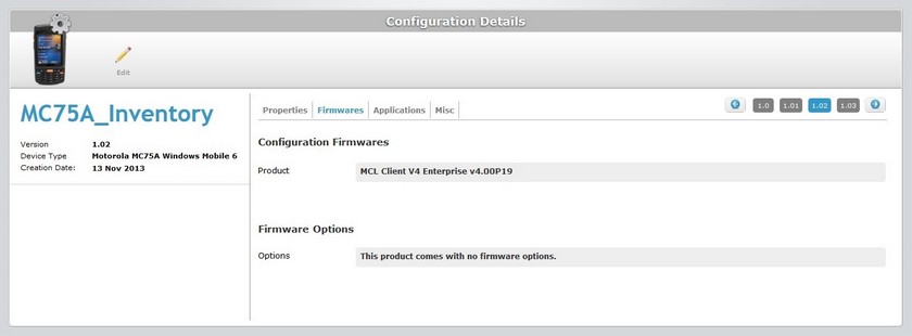 Site Configurations det1