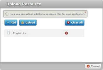 Upload resource window 2