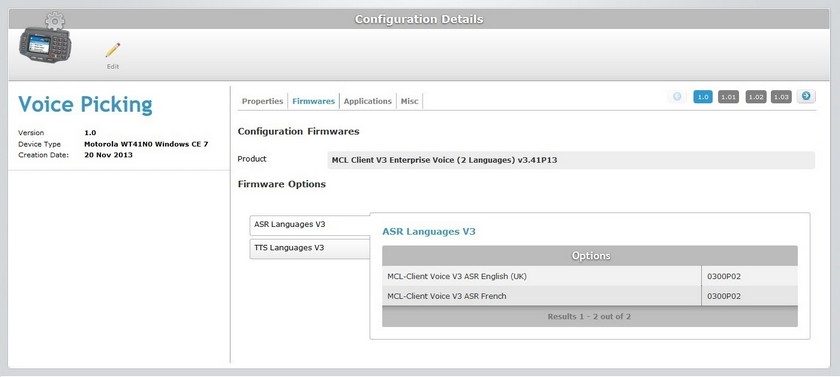 Site Configurations det2